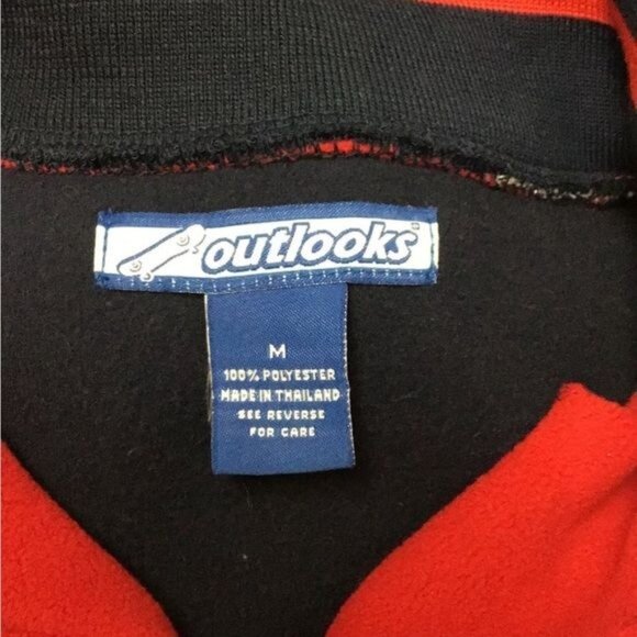 Outlooks Mens Full Zip Soft Fleece Jacket, Red, size M - Picture 5 of 6